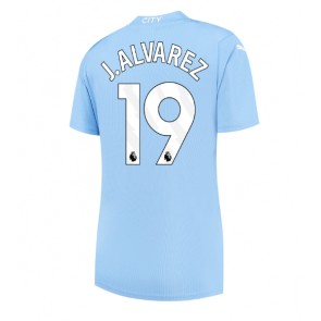 Manchester City Julian Alvarez #19 Domaci Dres za Ženska 2023-24 Kratak Rukavima